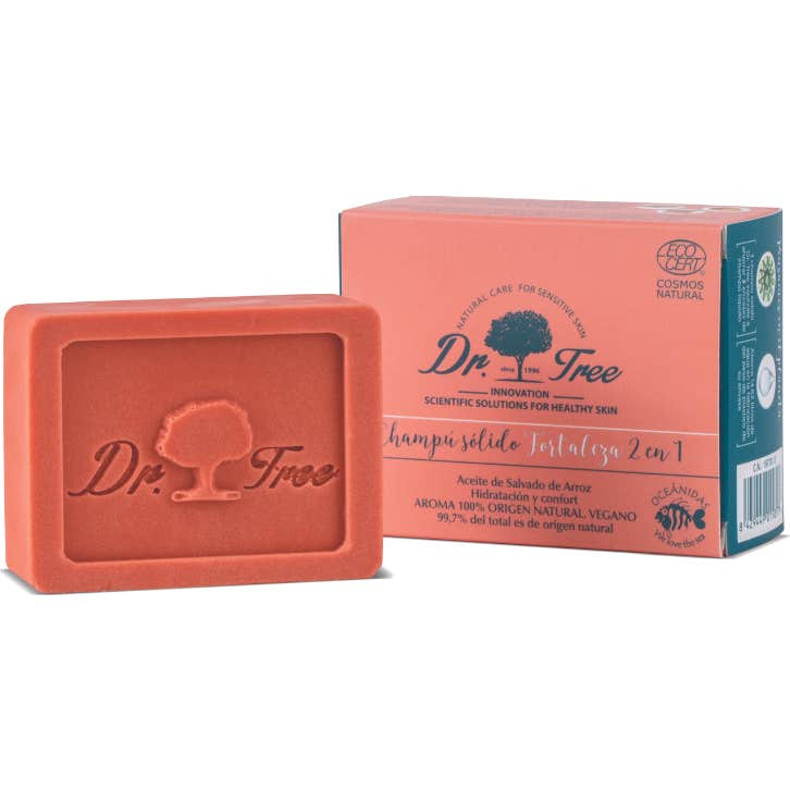 Dr. Tree Champú Sólido 2 en 1 Fortaleza 75 g