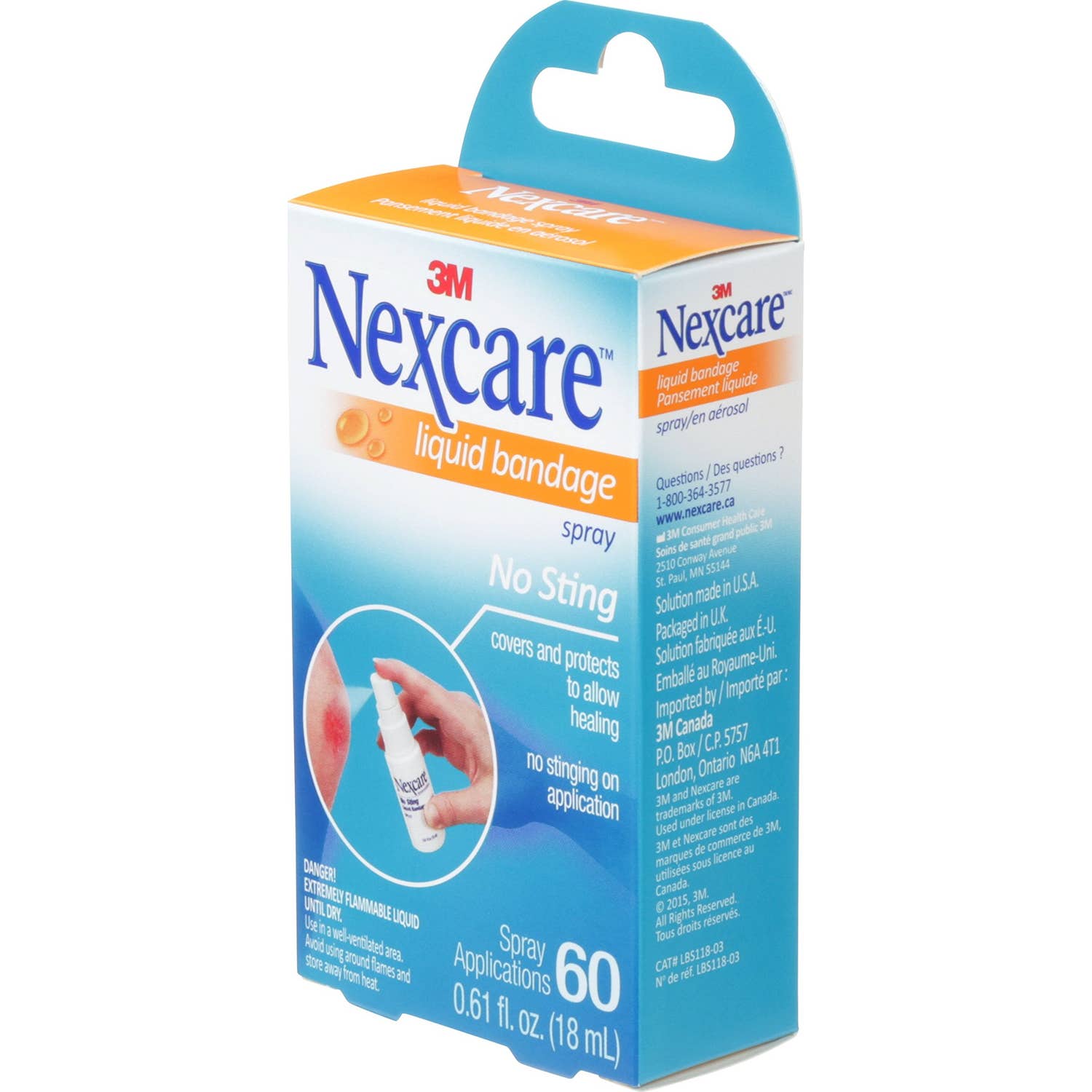 Nexcare Liquid Bandage Spray No Sting 18ml