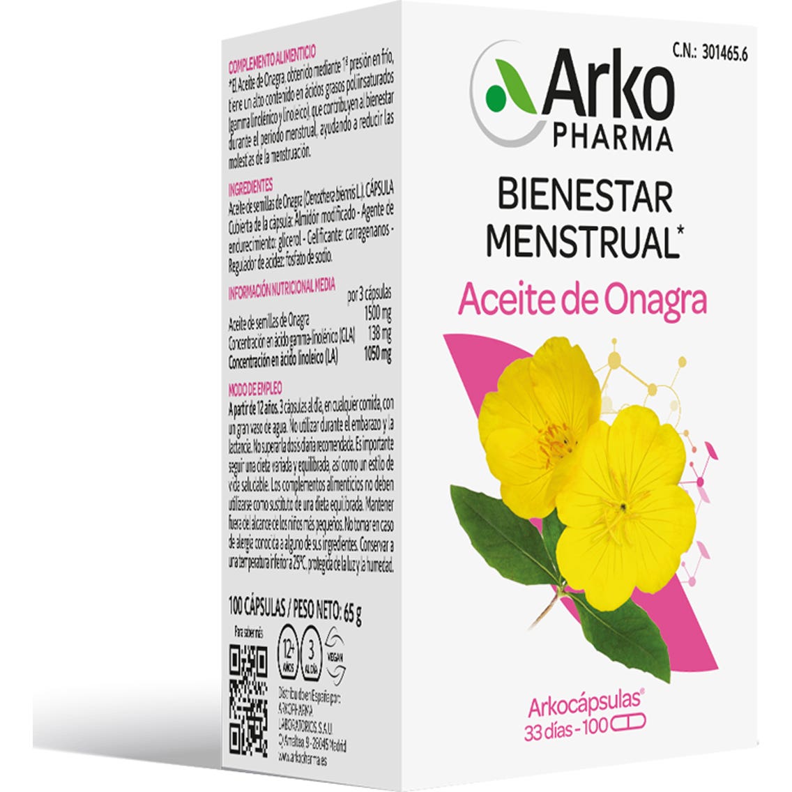 Arkopharma Arkocápsulas Aceite de Onagra 100caps