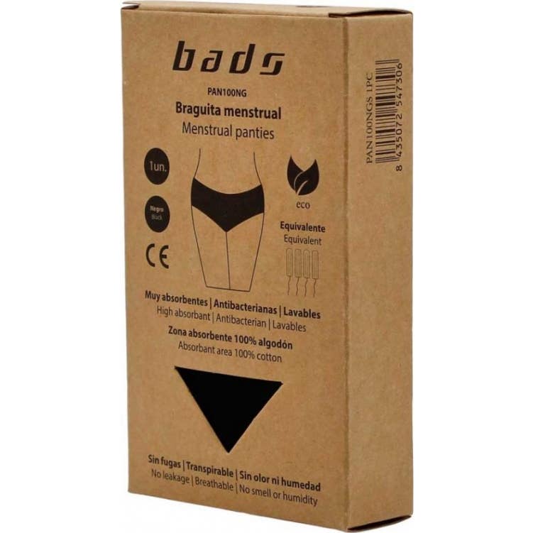 Bads Braguita Menstrual Con Costura Talla XL 1 ud