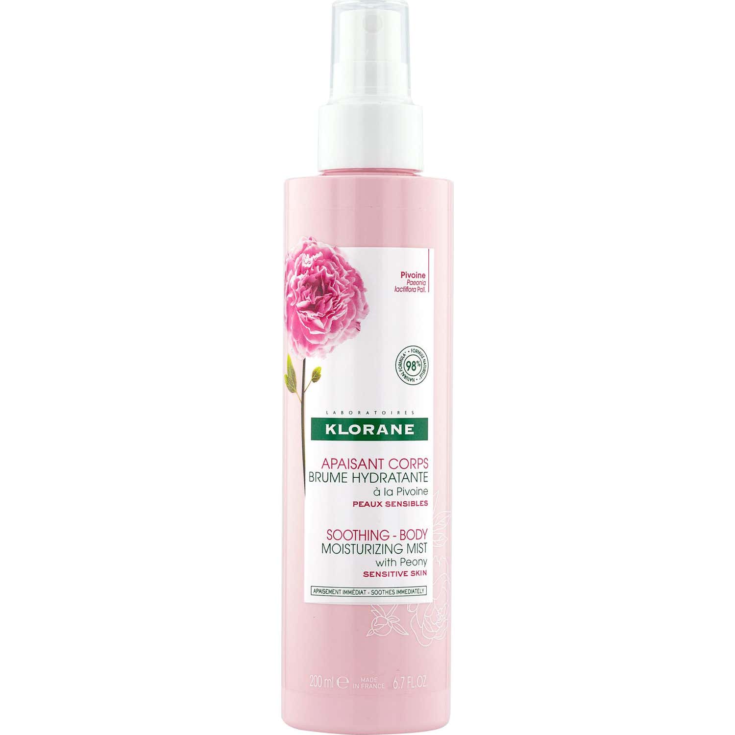 Klorane Bruma Hidratante Corporal A La Peonía 200 Ml