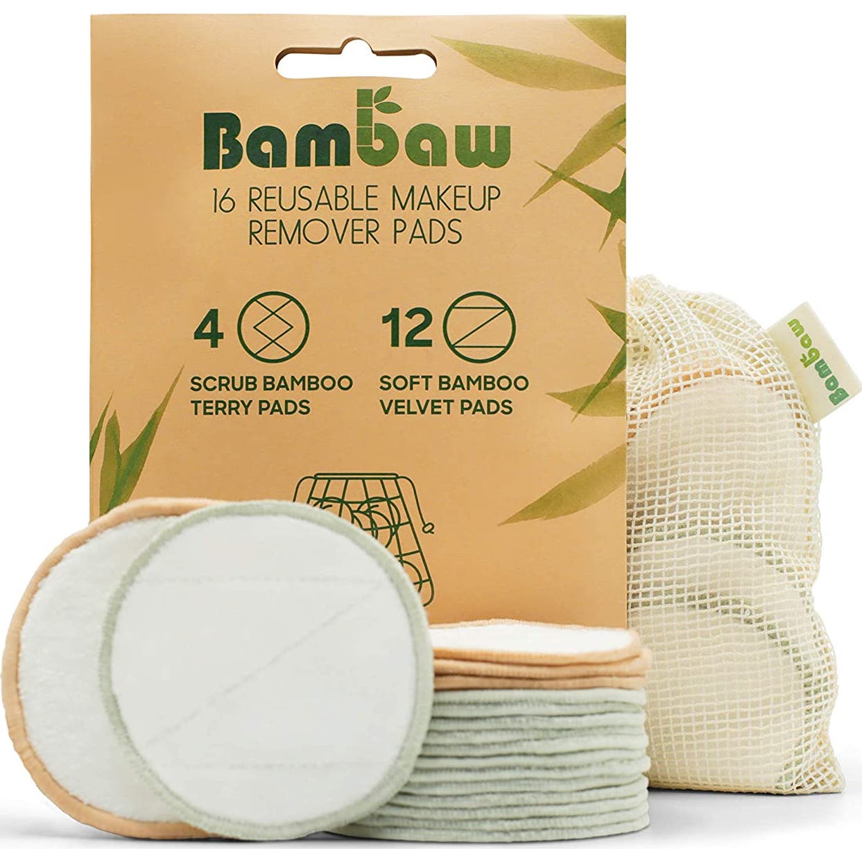 Bambaw Discos Desmaquillante Reutilizable 16uds