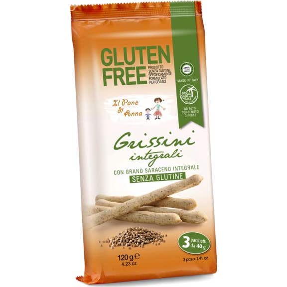 Il Pane di Anna Grissini Integral Gluten Free 3x40 g