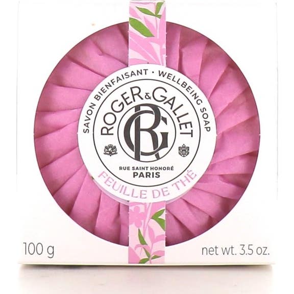 Roger & Gallet Jabón Beneficioso Hojas de Té 100g