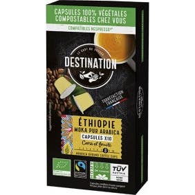 Destination Ethiopia Moka Pur Arabica Bio 10 uds