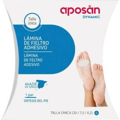 Aposan Dynamic Lámina Fieltro Adhesiva Talla Única 1 par