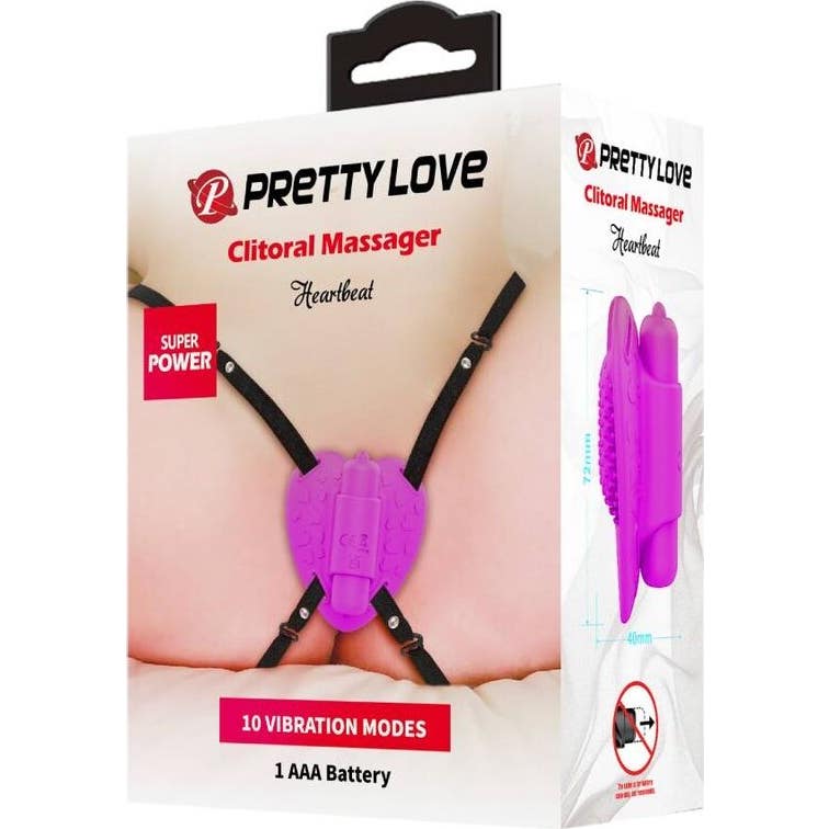 Pretty Love Masajeador Clítoris Heartbeat 10 Modos Morado 1ud