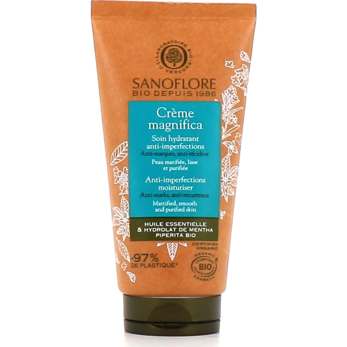 Sanoflore Crème Magnifica Soin Hydratant Anti-Imperfections 50ml
