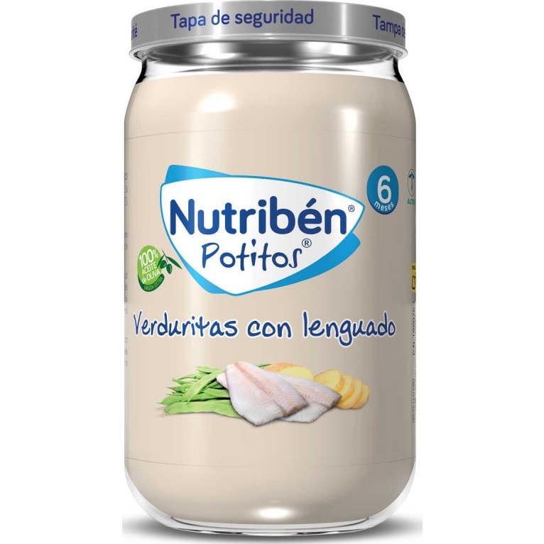 Nutriben Potito Verduritas Con Lenguado 235Gr