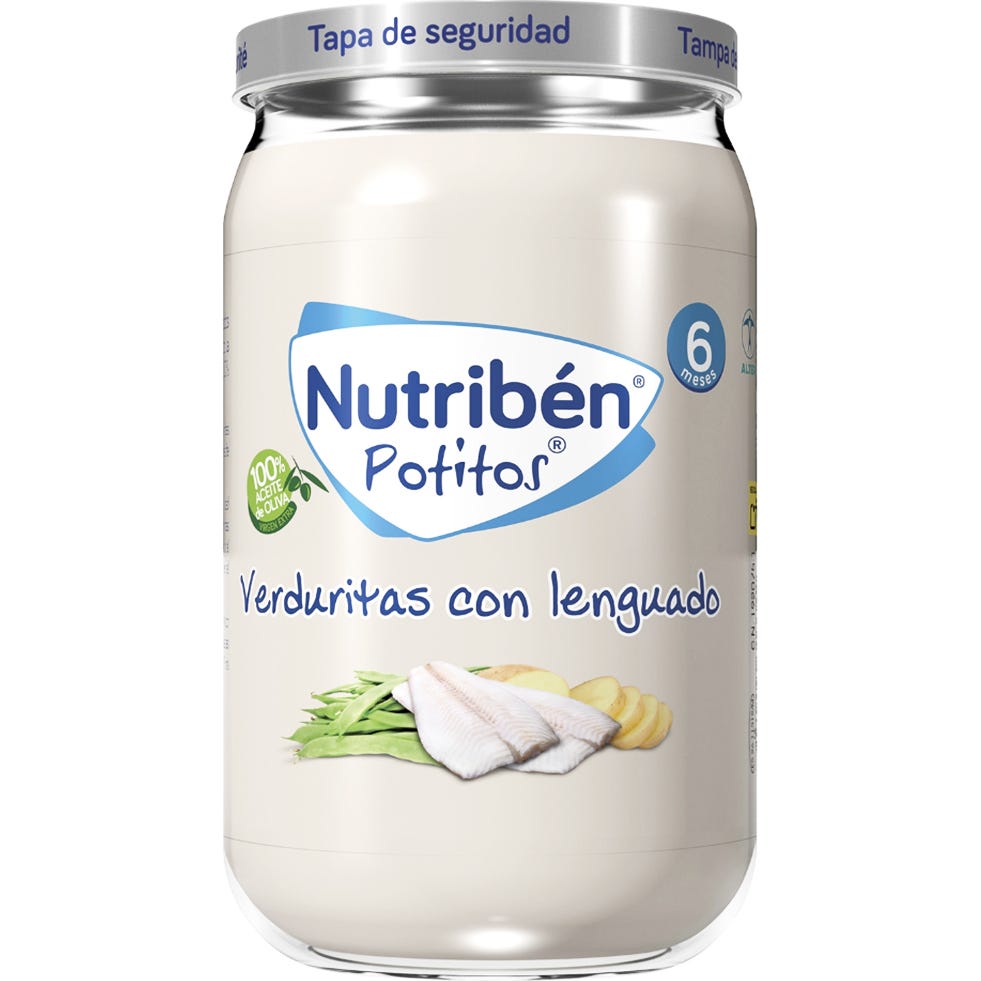 Nutriben Potito Verduritas Con Lenguado 235Gr