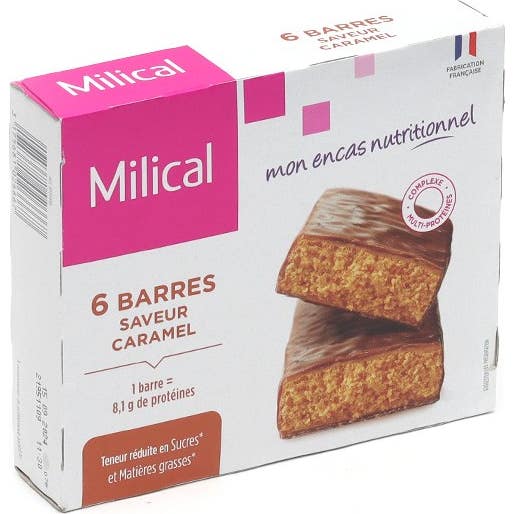 Milical - Barra de Hiperproteína de Caramelo