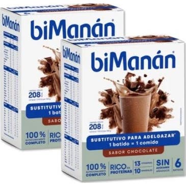 biManán beSlim Batidos de Chocolate 2x6uds