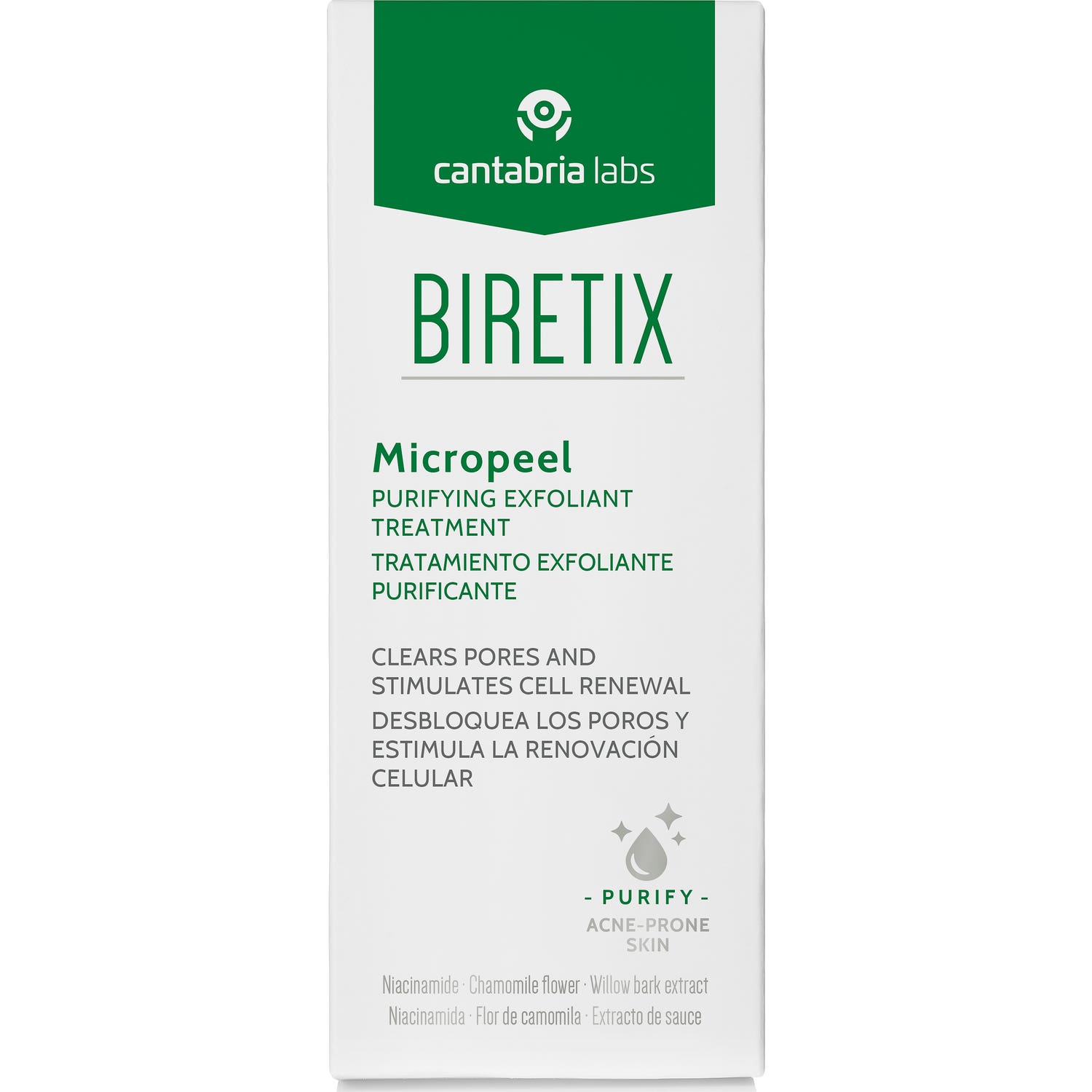 Biretix Micropeel Tratamiento Exfoliante Purificante 50ml