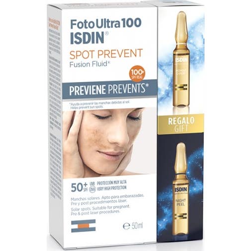 Isdin Pack Foto Ultra 100 Spot Prevent + Ampollas Antimanchas