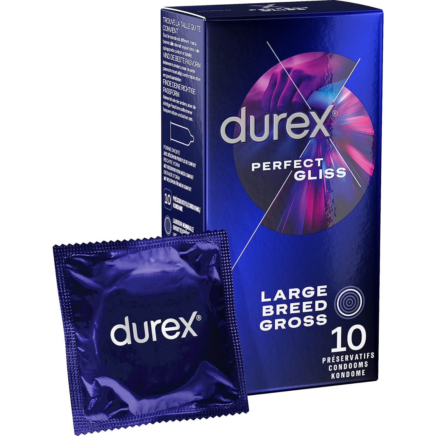 Durex Perfect Gliss Preservativos 10uds