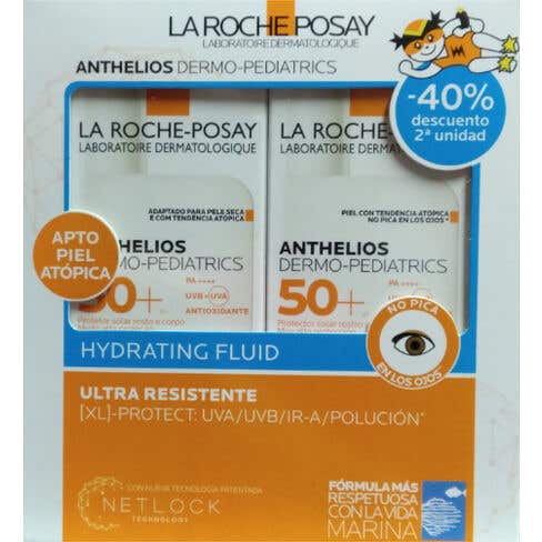 La Roche Posay Anthelios Dermo Pediatrics Fluido SPF50 2 uds