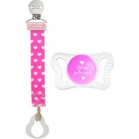 Chicco Pack Chupete Micrò 0-2 M con Clip Fashion Rosa