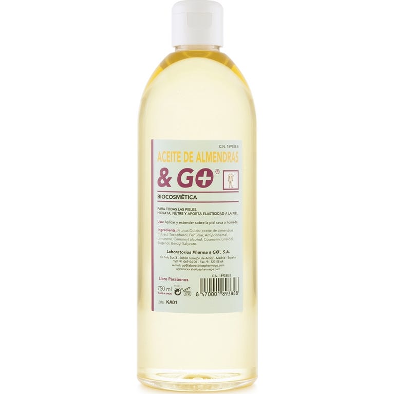 Pharma & Go Aceite de Almendras Dulces 750 ml