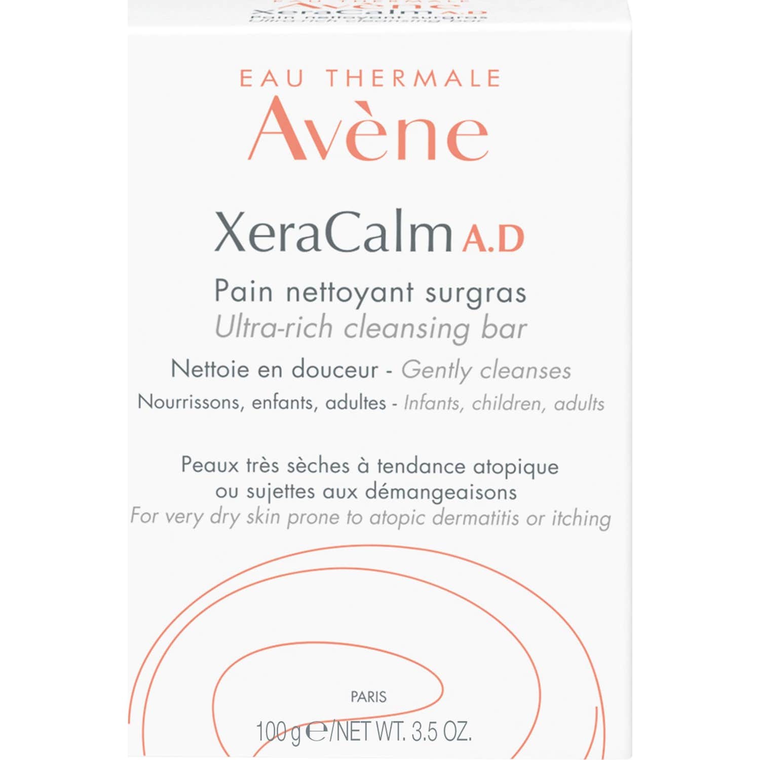 Avène XeraCalm A.D Pan Limpiador Sobregraso 100g