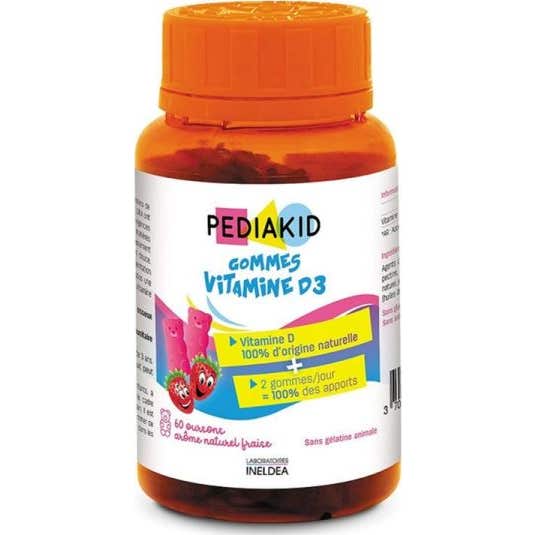 Pediakid Gom Vit D3 Fresa 60
