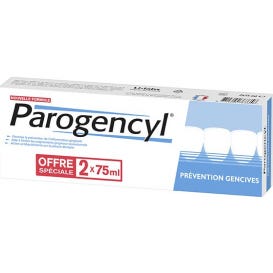 Parogencyl Dentifrice Prévention Gencives 2x75 ml