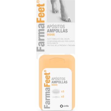 Farmalastic protector Ampollas apósito adhesivo dedos 6 uds