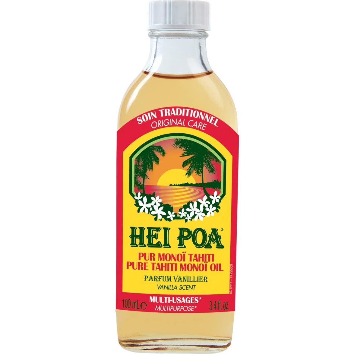 Hei PoaAceite puro de vainilla Tahití Mono 100ml