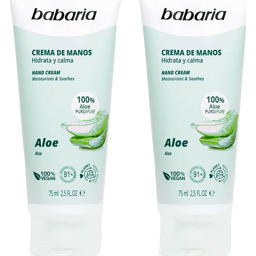 Babaria Crema De Manos Aloe Vera 2x100ml