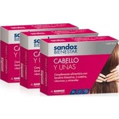Sandoz Bienestar cabello y uñas 30cáps