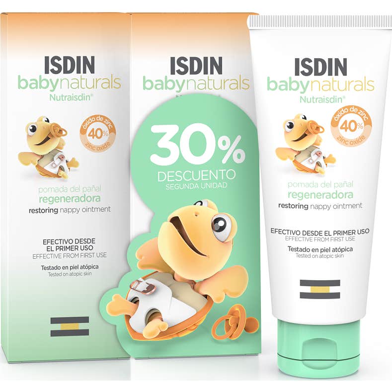 ISDIN Baby Naturals Pomada del Pañal Regeneradora 2x100ml