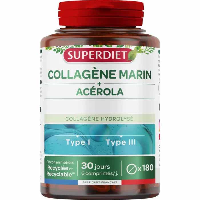 SUPERDIET Colágeno Marino + Vitamina C 180 comp