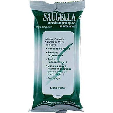 SauGella Toallitas Intimas Antisépticas Naturales 15 uds