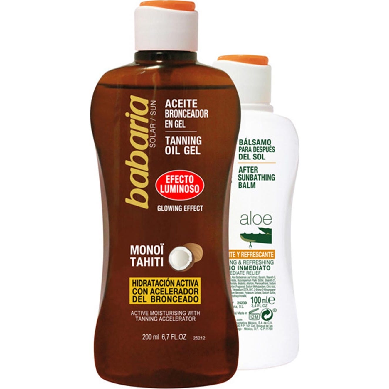 Babaria Solar Aceite Gel Protector Monoi Tahiti 200ml + After Su