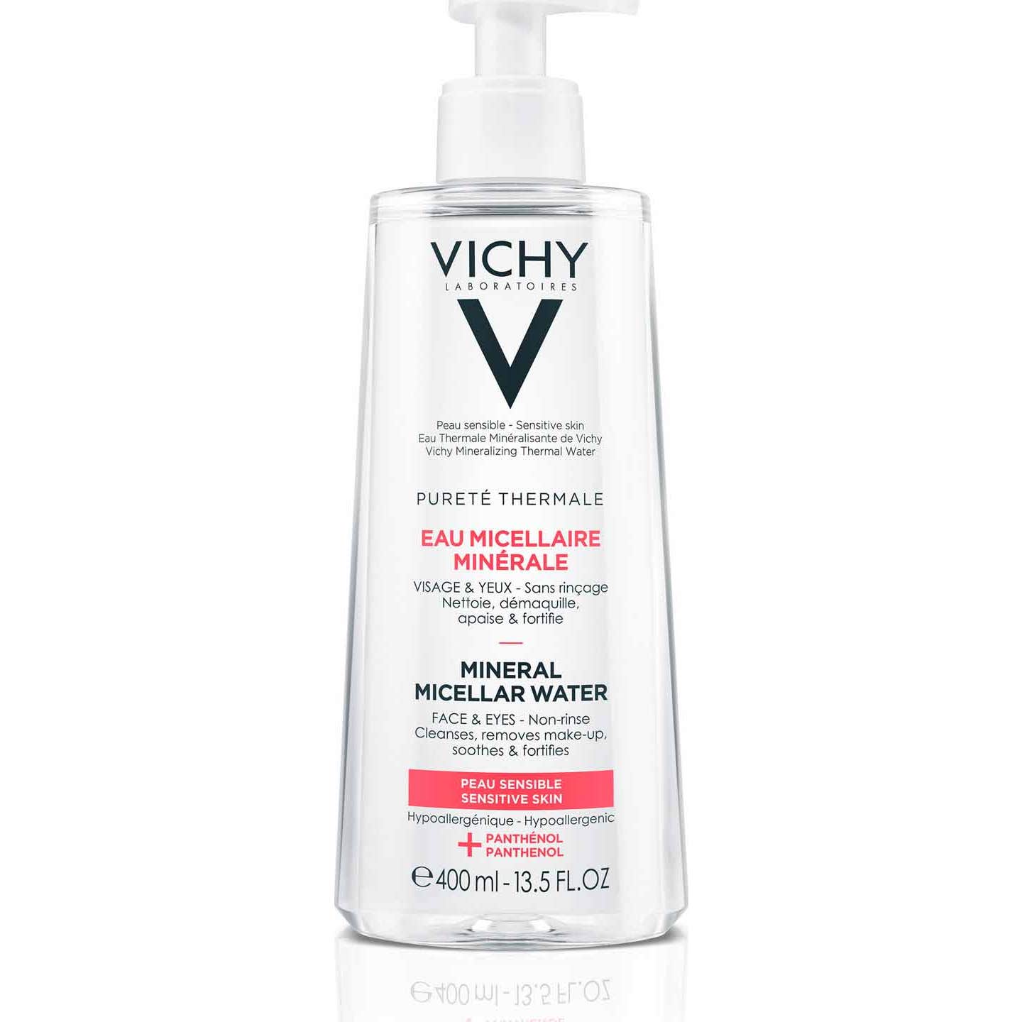 Vichy Pureté Thermale Agua Micelar Mineral Piel Sensible 400ml