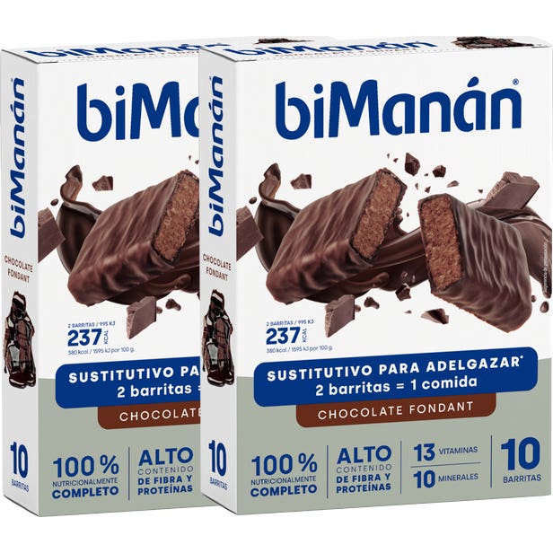 Bimanán Beslim Chocolate Fondant Duplo 10+10 uds