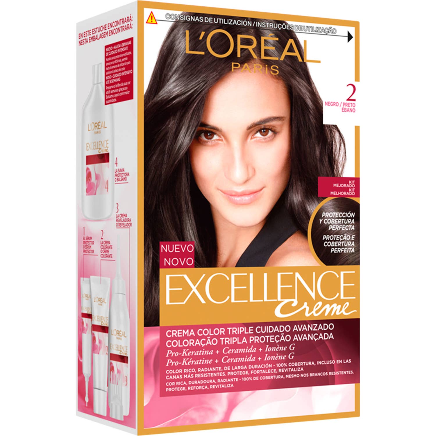 L'Oreal Set Excellence Creme Tint 2 Black