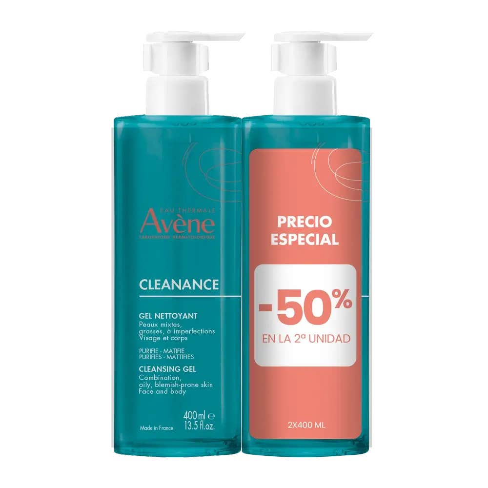 Avène Cleanance Gel Limpiador 2x400ml