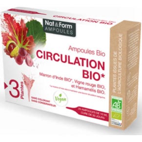 Nat&Form Ampollas Ampollas Circulation Bio10 Ml20