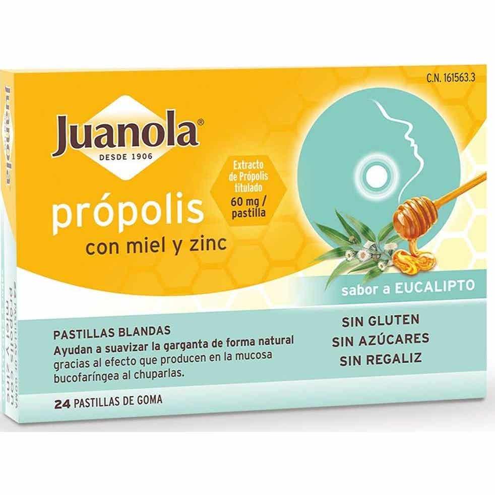 Juanola® própolis con miel y zinc 24uds