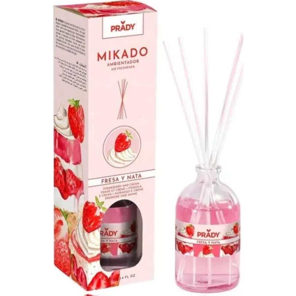 Prady Mikado Ambientador Fresa y Nata 100 ml