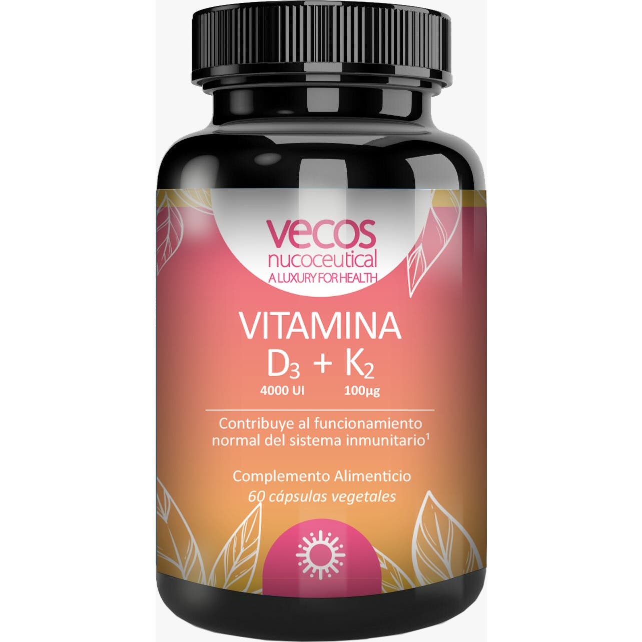 Vecos Nutraceúticals Vitamina D3 + K2 60 cápsulas