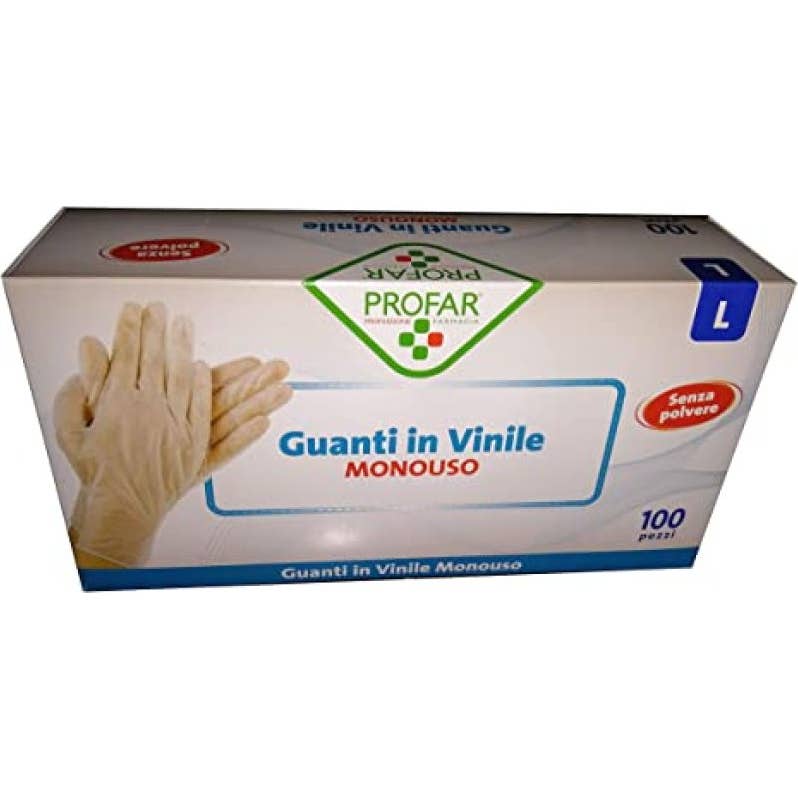 Profar Guante Vinilo Talla L 100 uds