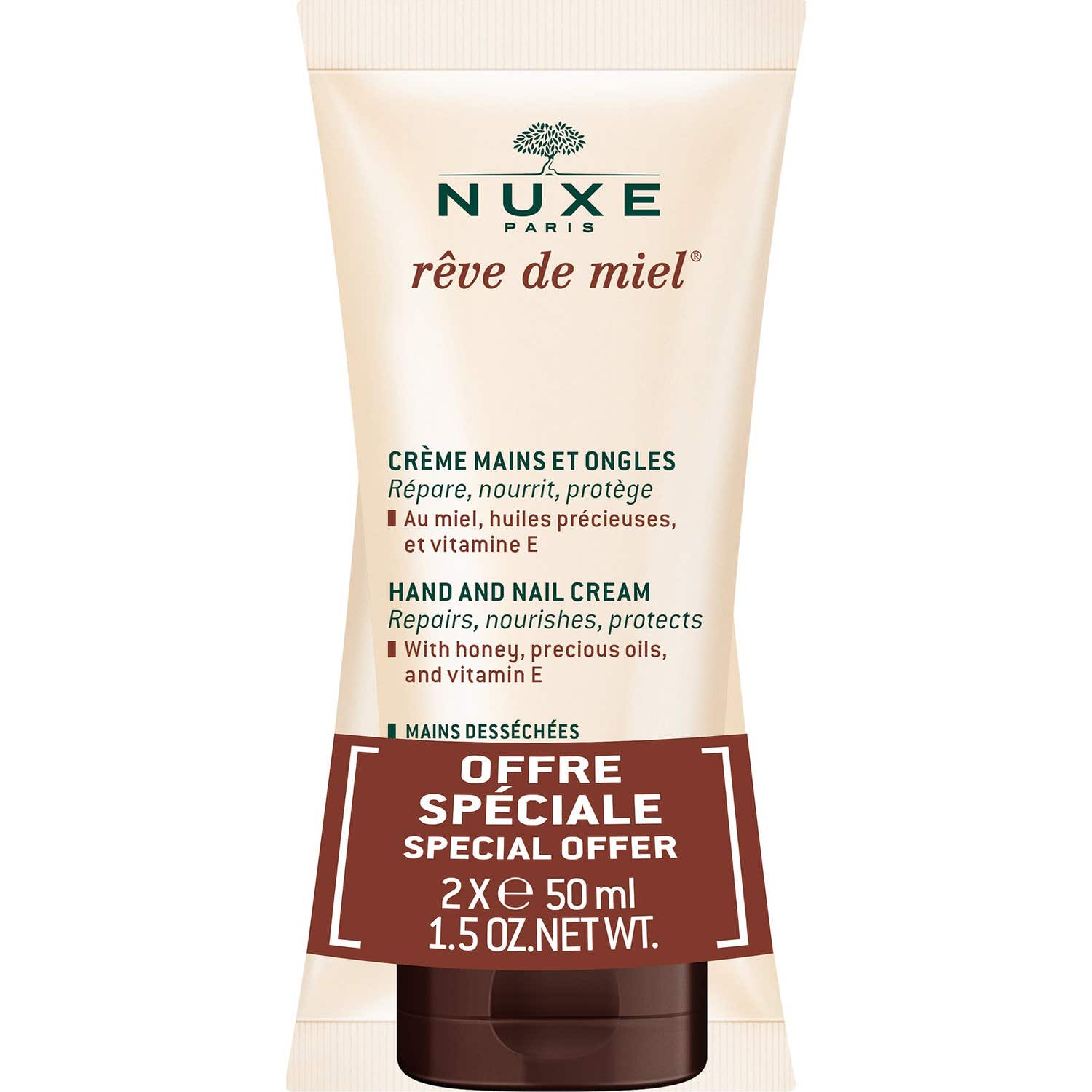 Nuxe Rêve de Miel Crema de Manos y Uñas 2x50ml