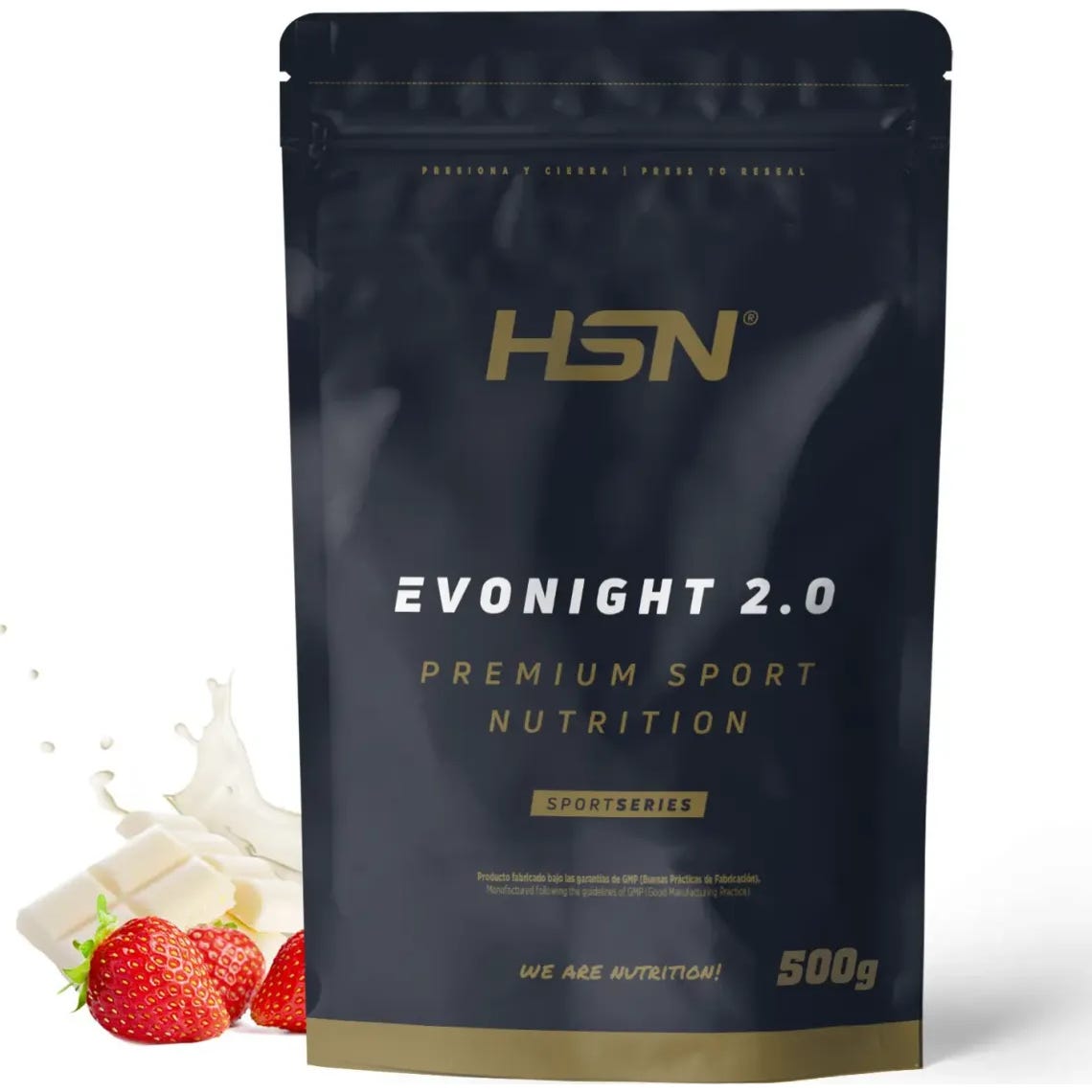 HSN Evonight 2.0 Proteínas de Liberación Secuencial Chocolate Blanco y Fresa 500g
