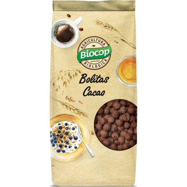Biocop Bolitas Crujientes de Cereales con Chocolate 250 g