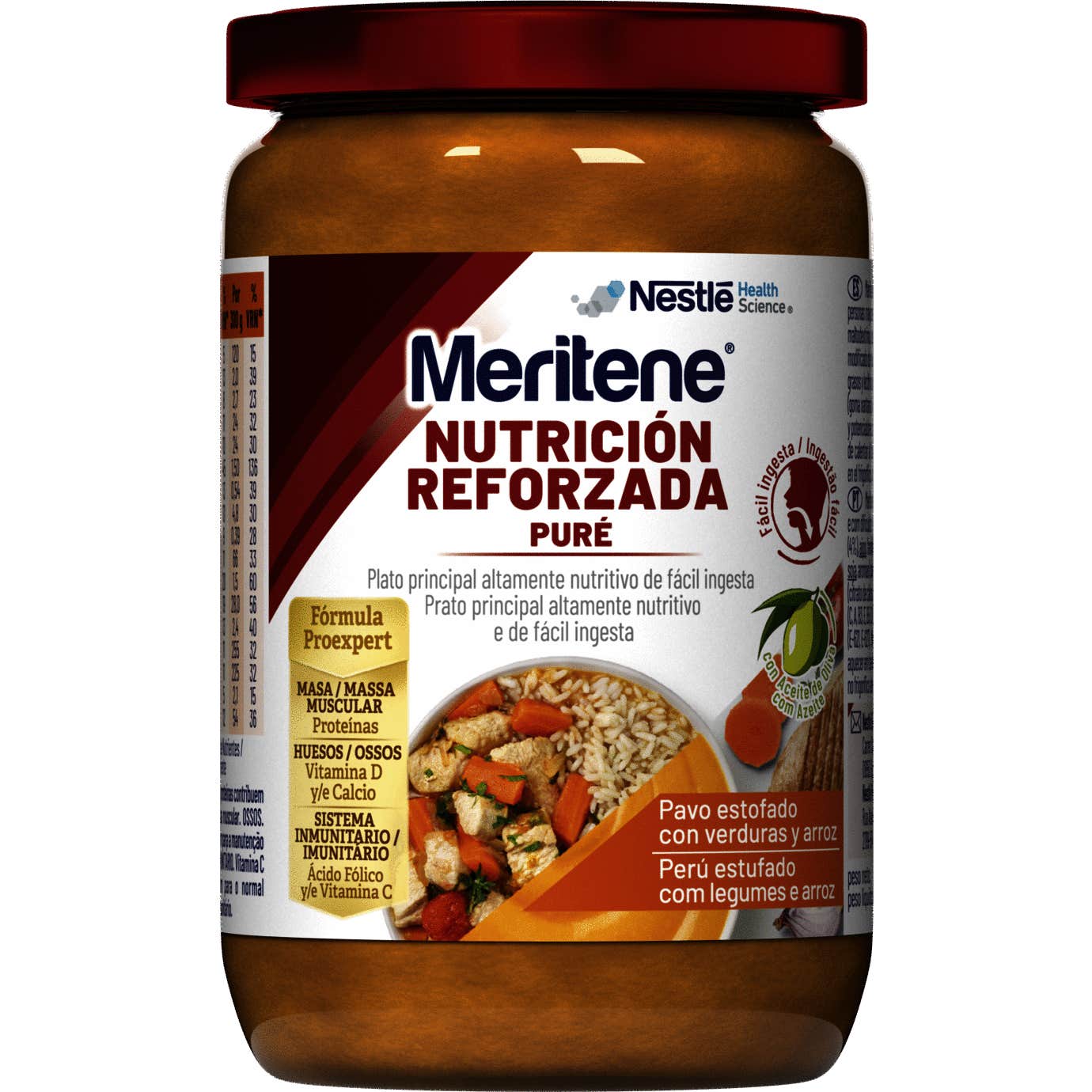 Meritene Nutrición Reforzada Puré Pavo Estofado con Verduras y Arroz 300g de Resource | Natural Doctor