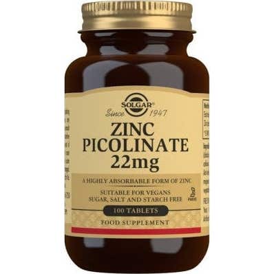 Solgar Picolinato De Zinc 100 Comprimidos 100 Ct - Imagen 3