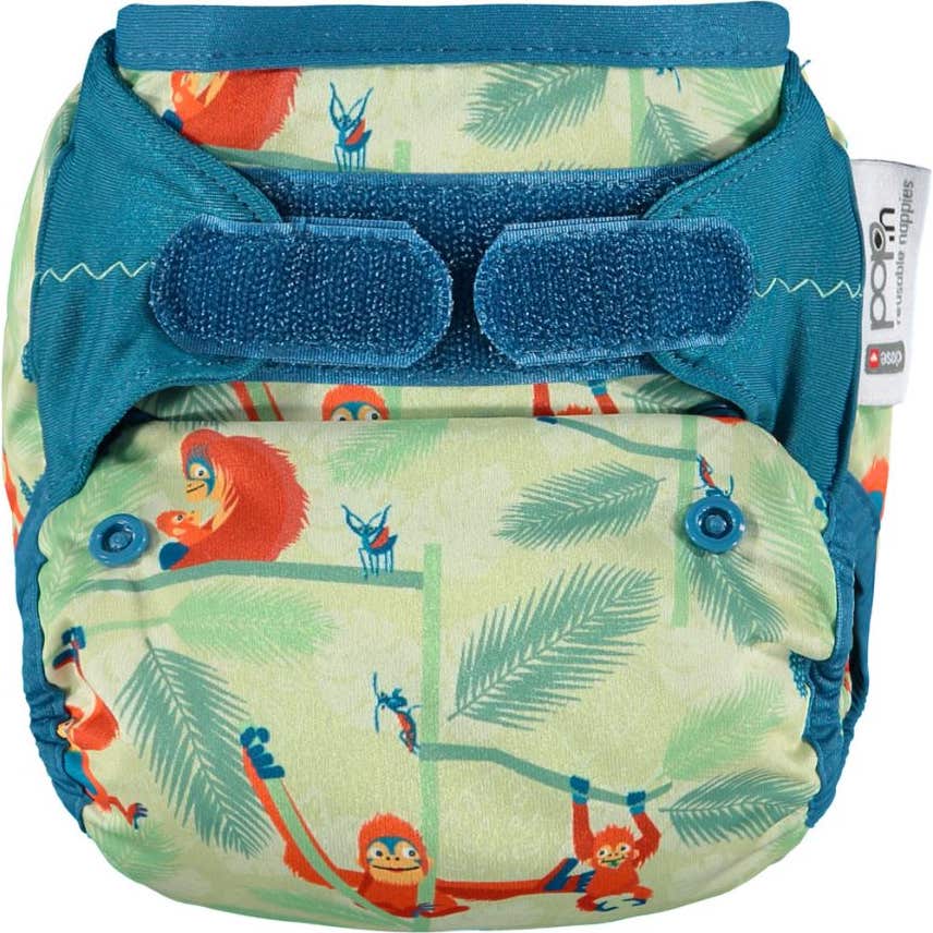 Close Pop-In Bambú Orangutan Velcro Pañal 1ud