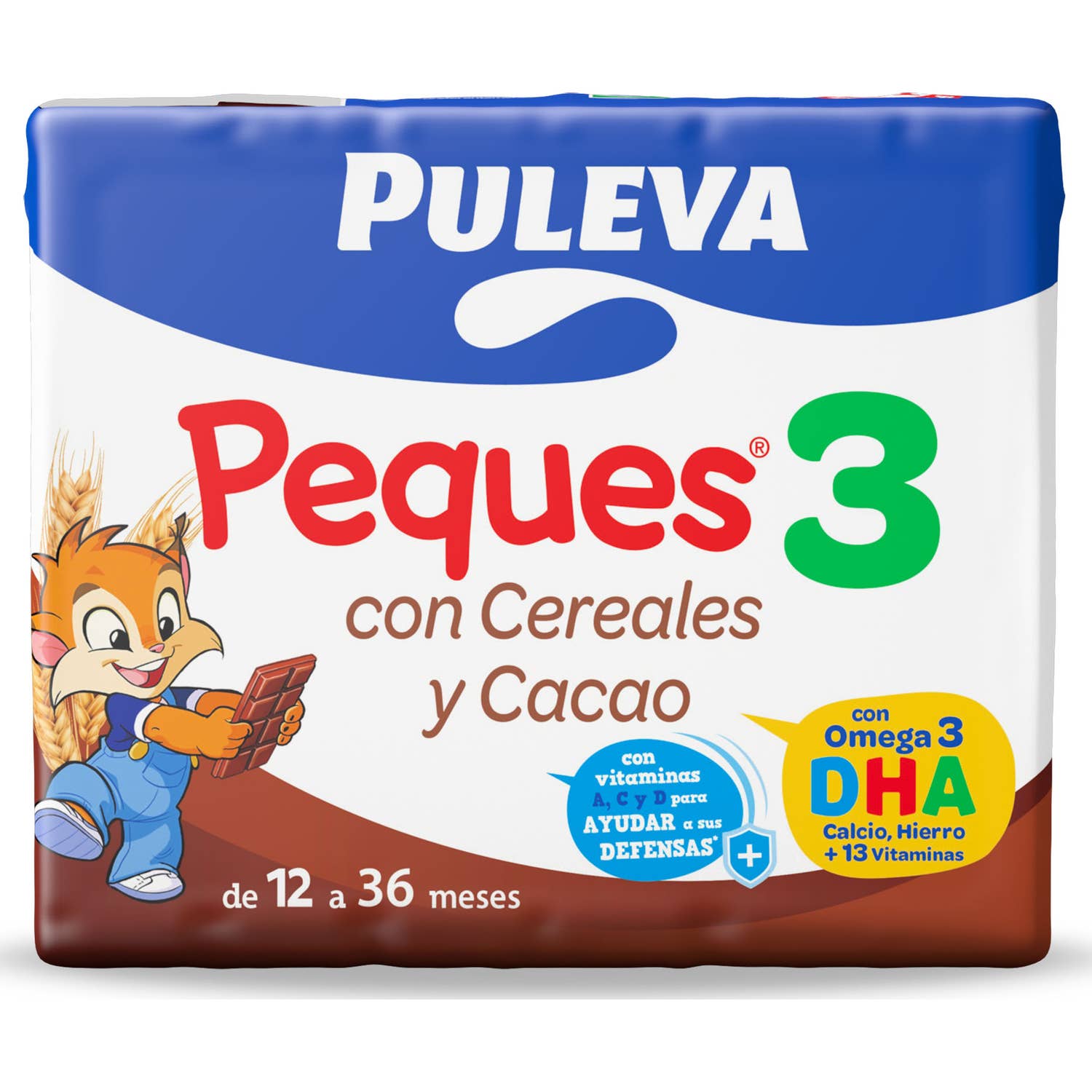 Puleva Peques 3 Crecimiento DHA 3X200ml