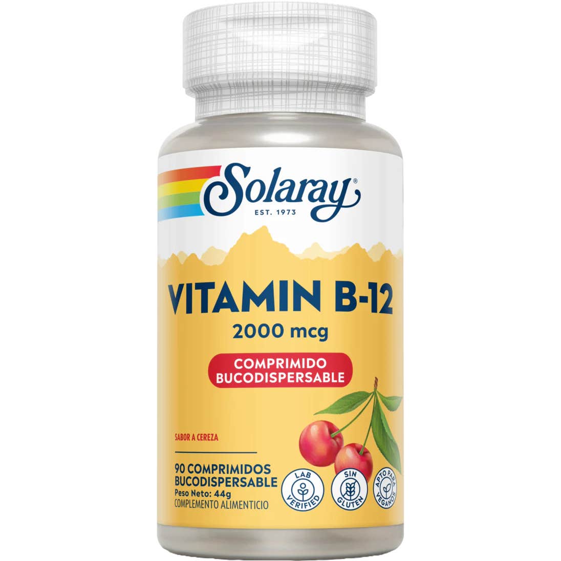 Solaray Vitamina B12 2000Mcg 90 Comprimidos Sublinguales - Imagen 2